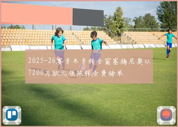 2025-26赛季冬季转会窗塞梅尼奥以7200万欧元领跑转会费榜单